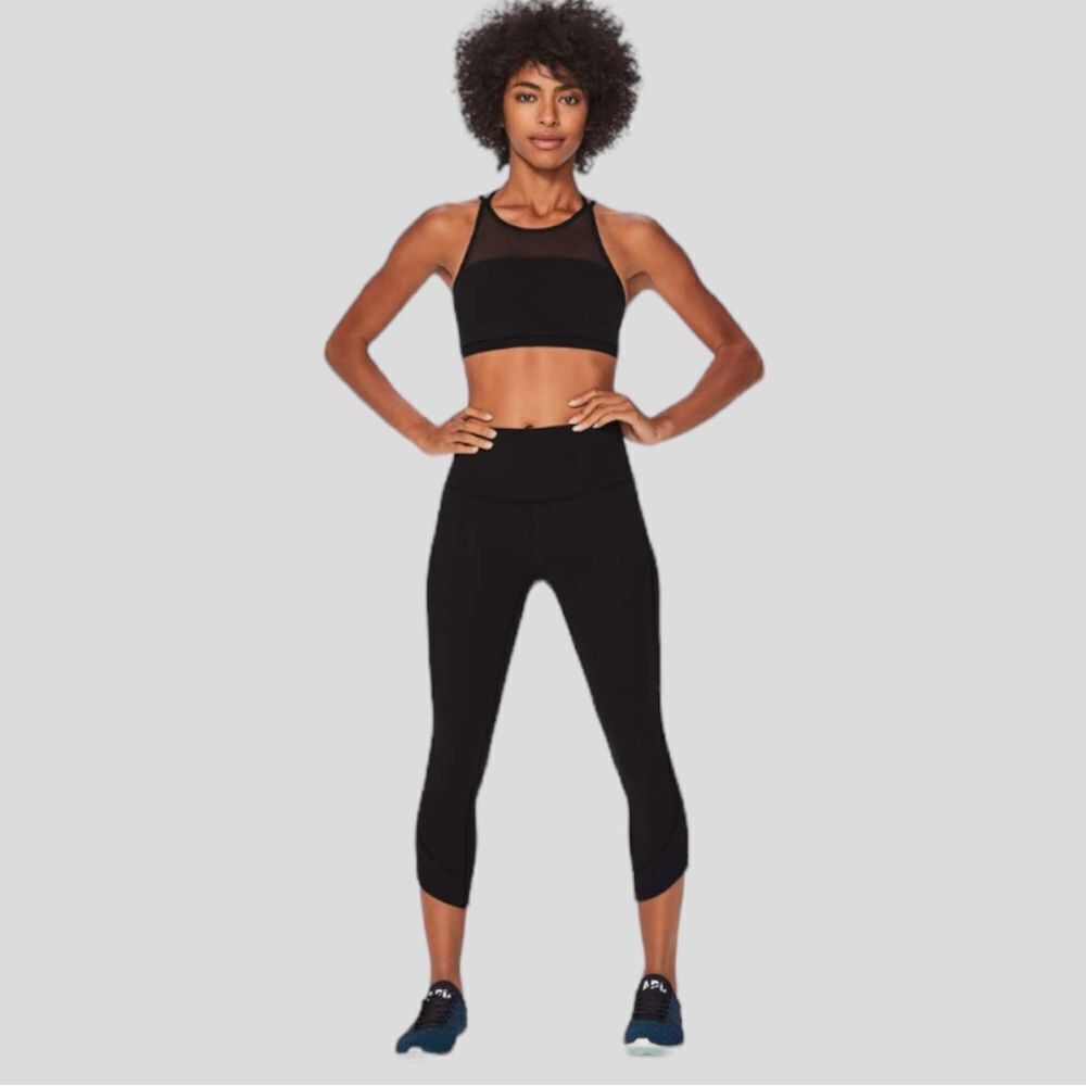 Lululemon Ready, Set, Go Crop Black Leggings Size 4